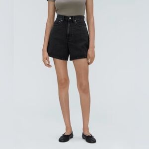Everlane The A-Line Denim Short in Storm Black size 33